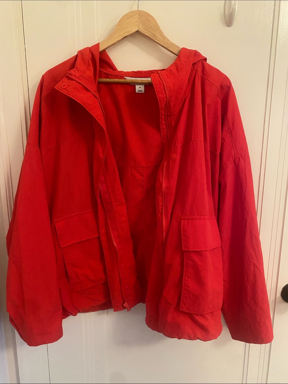 NEVER WORN Old Navy Red Hooded Jacket